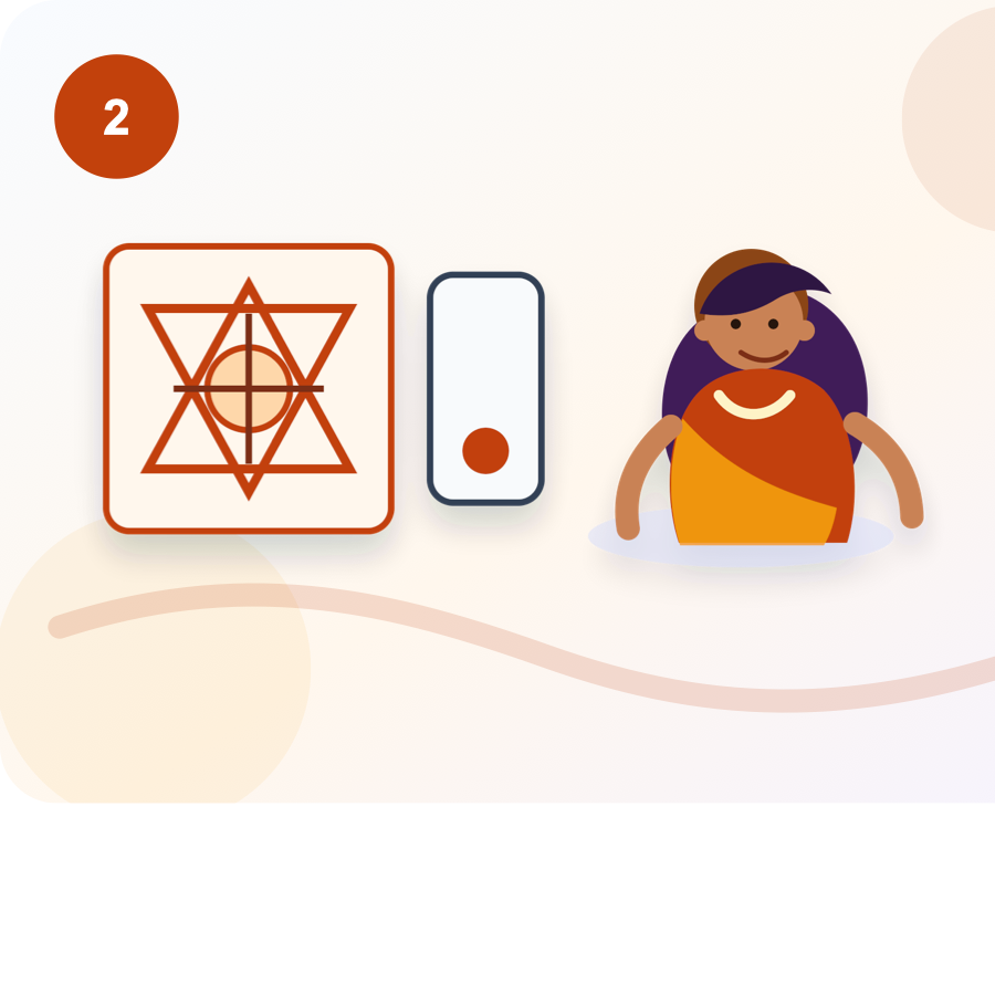 Yantra is prepared illustration for mobile-yantra