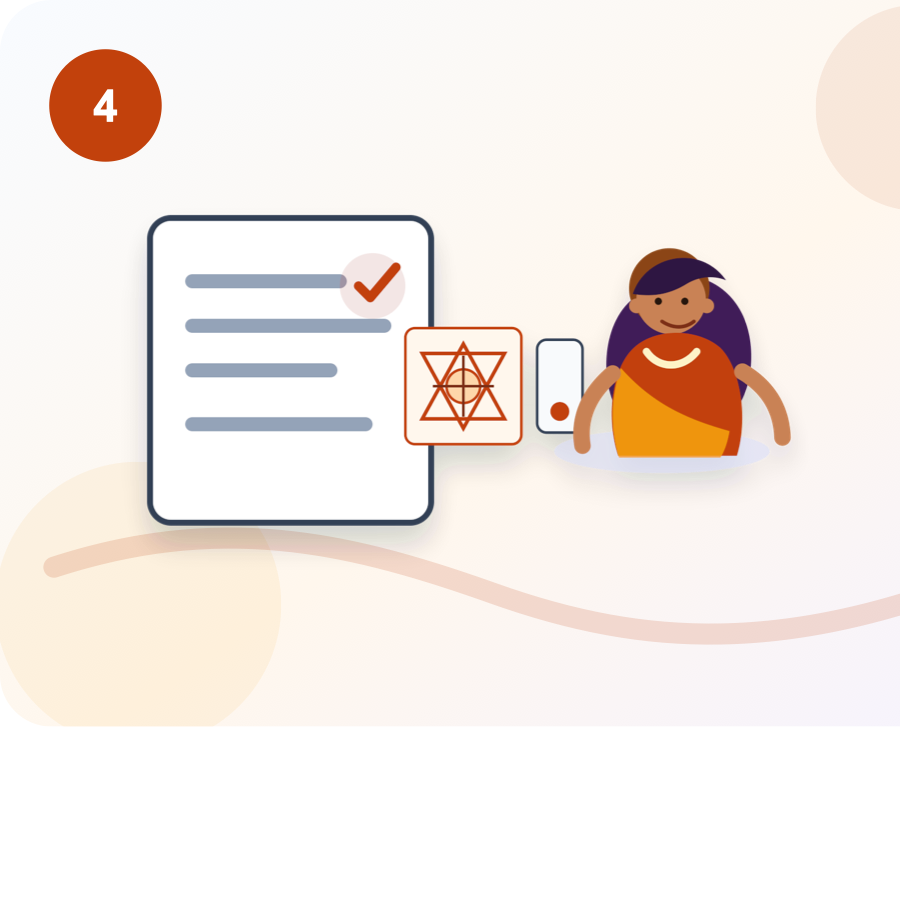 Digital delivery illustration for mobile-yantra