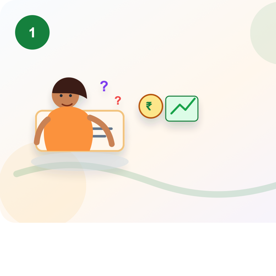 Money Number process illustration