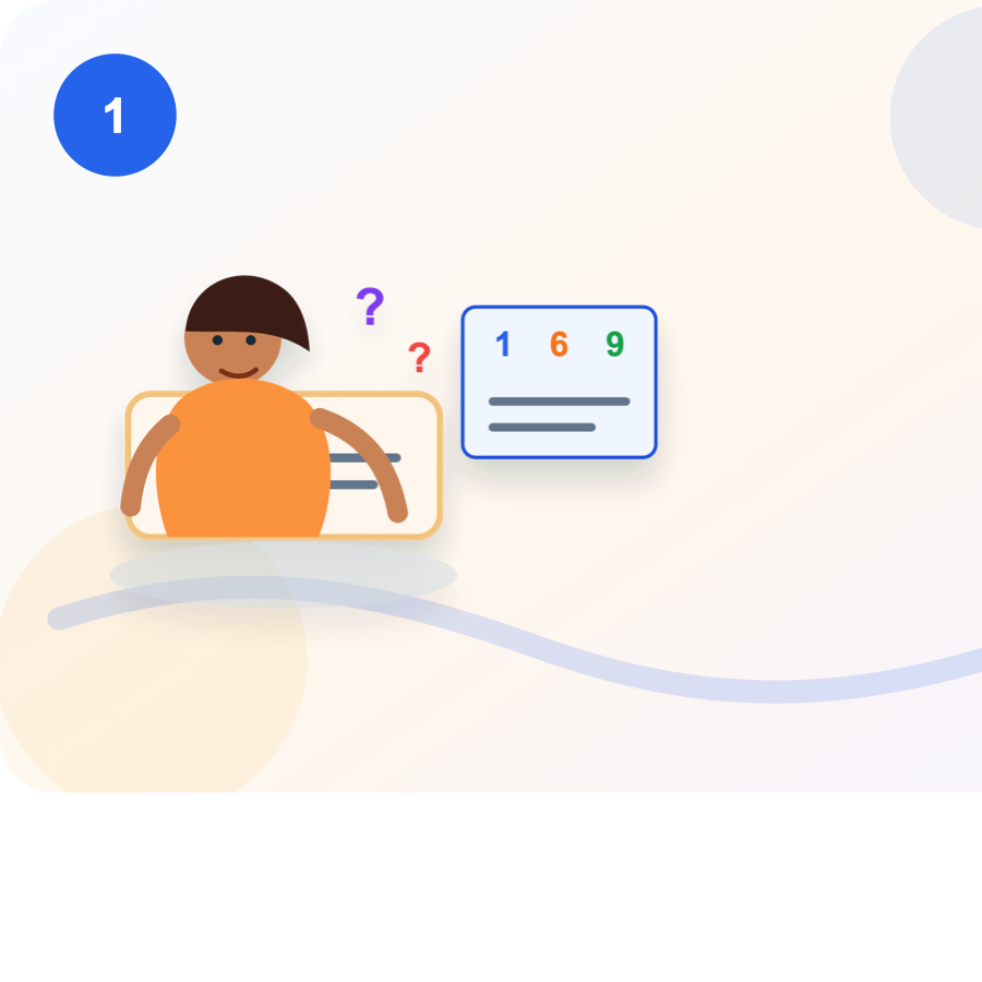 Numerology Basic process illustration