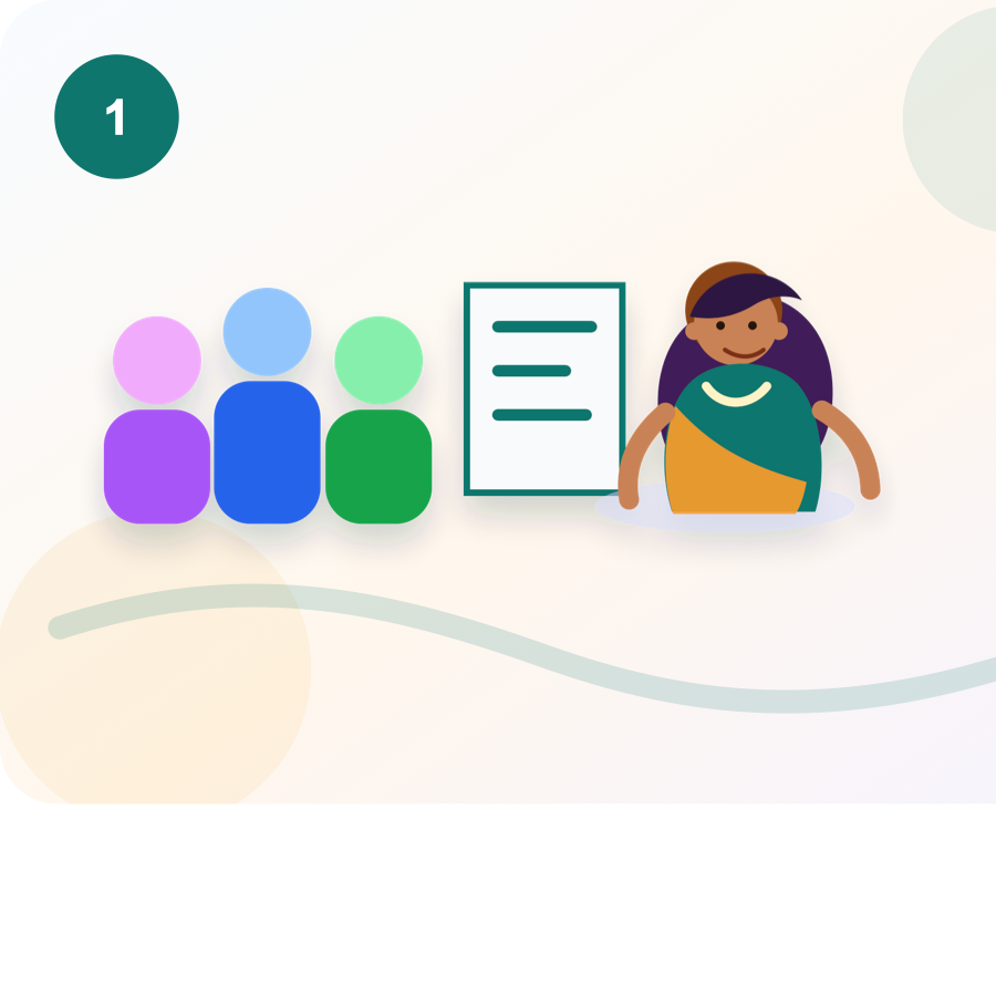 Numerology Group process illustration